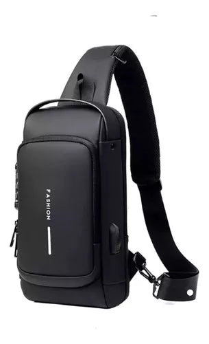 Bolso Anti Robo De Cuero Con Usb