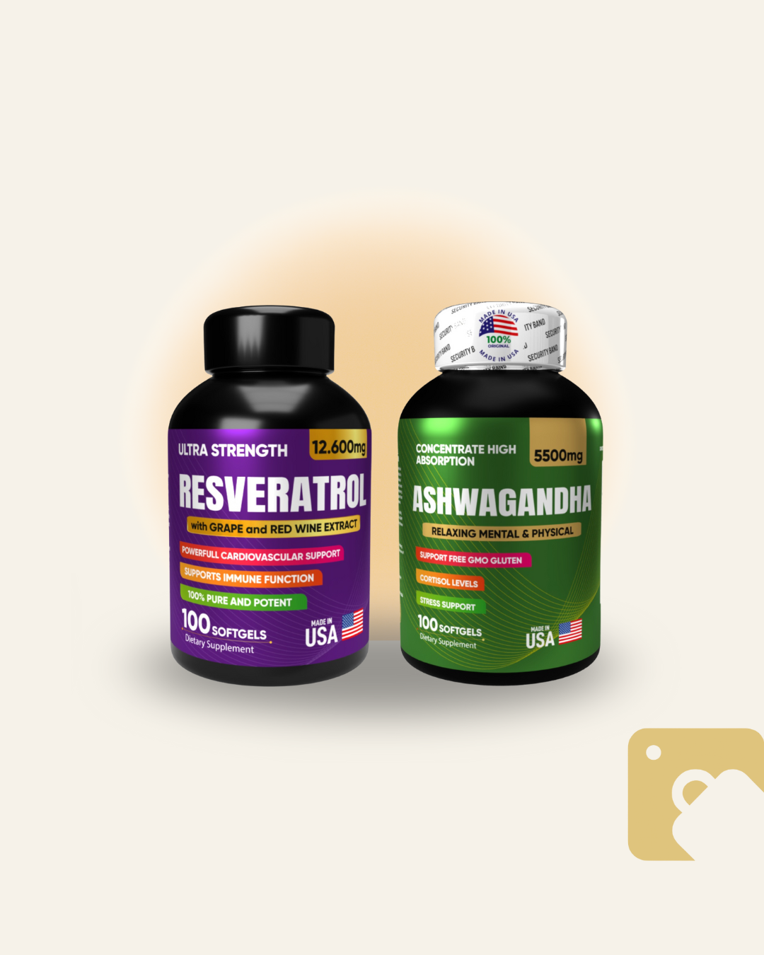 COMBO RESVERATROL Y ASHWAGANDHA