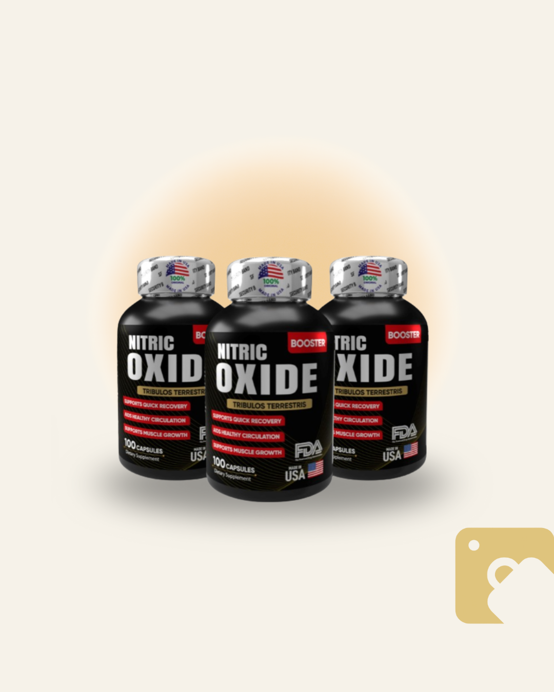 QUEMADOR NITRIC OXIDE 100 Caps x 3