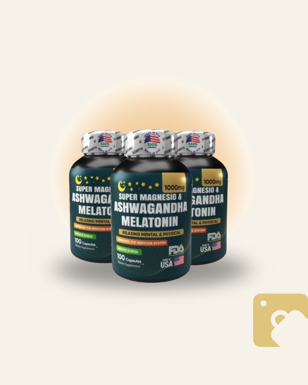 SUPERMAGNESIO Y MELATONIN+ASHWAGANDHA x3