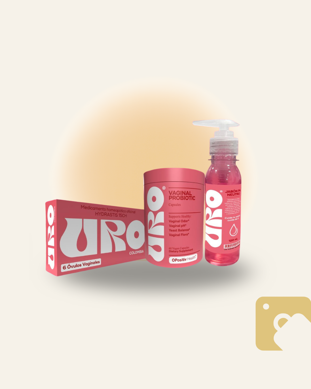 SUPER COMBO UroCaps + Jabón Uro + Ovulos