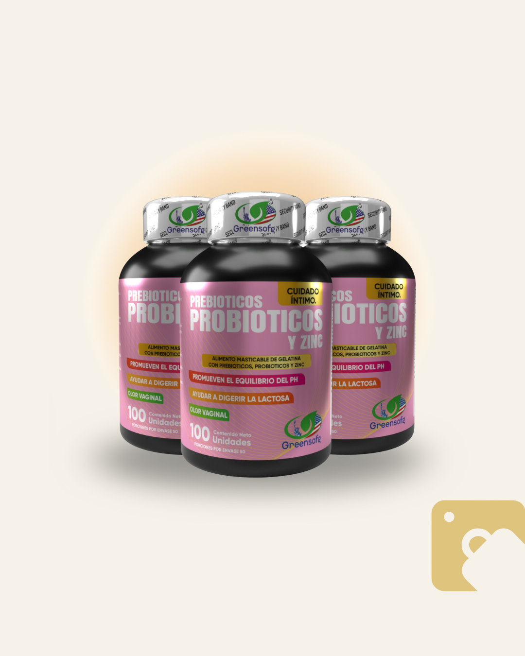 PROBIOTICO+ZINC X 3 UND