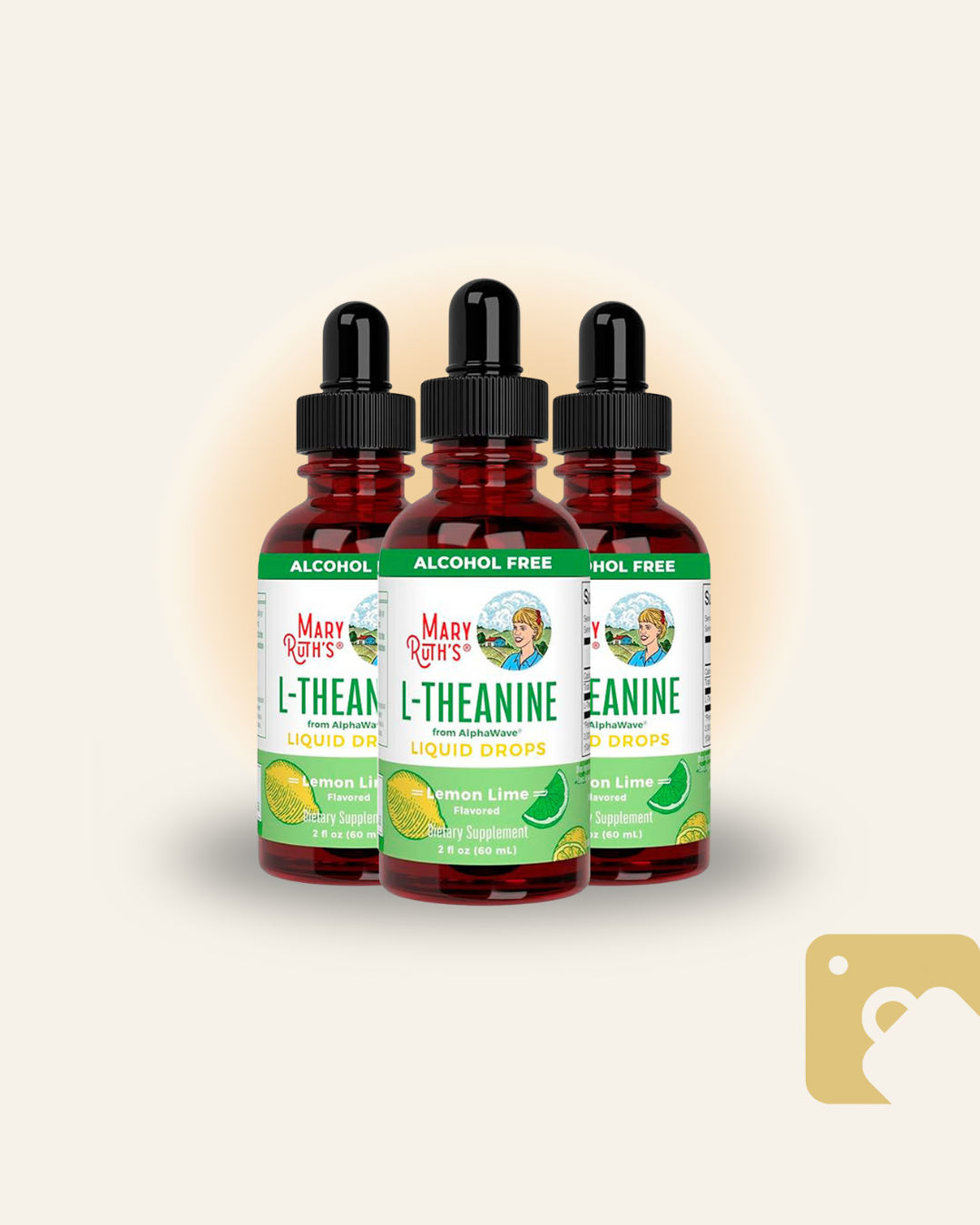 Gotas Liquidas de L-Teanina x3