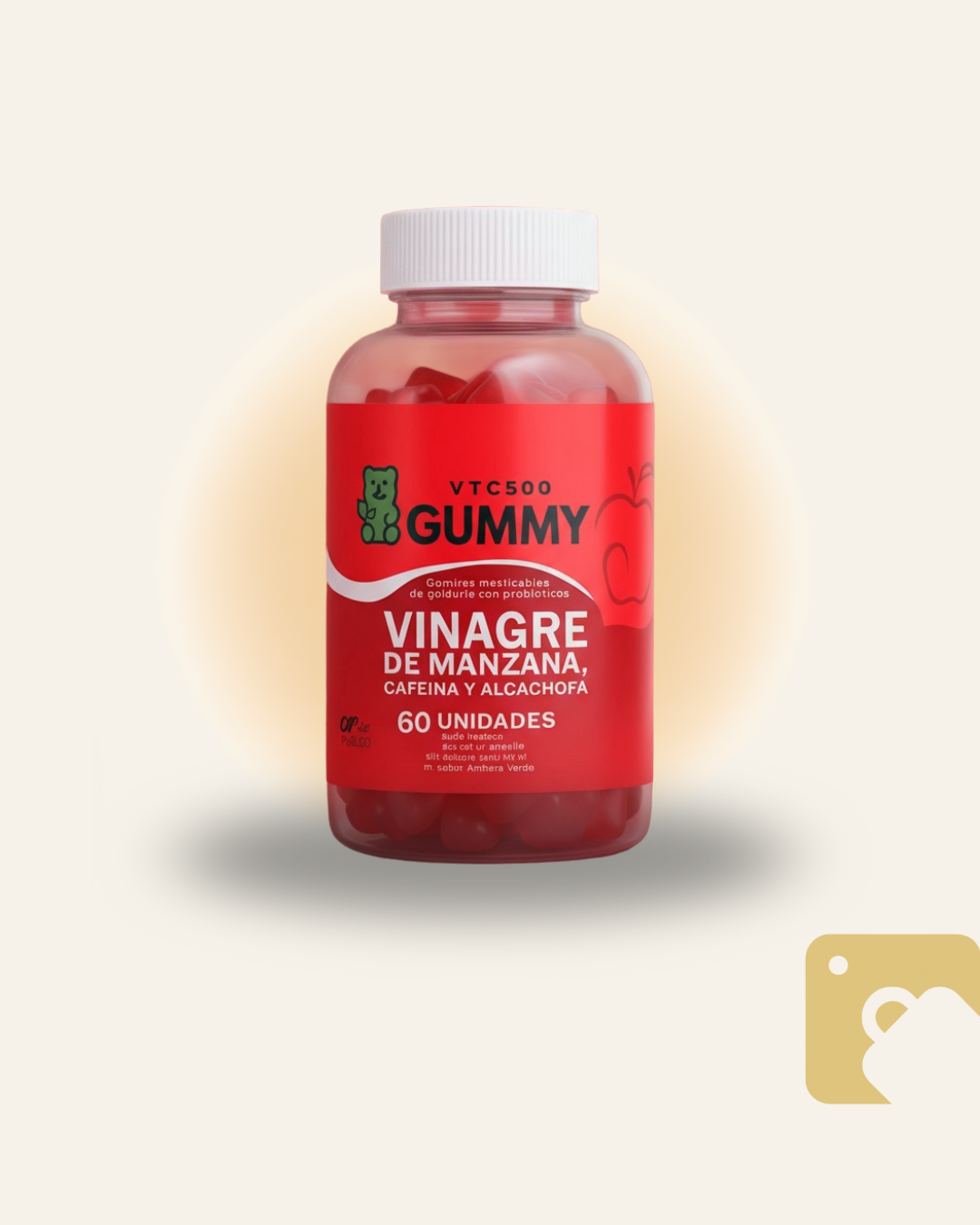 GOMAS DE VINAGRE DE MANZANA