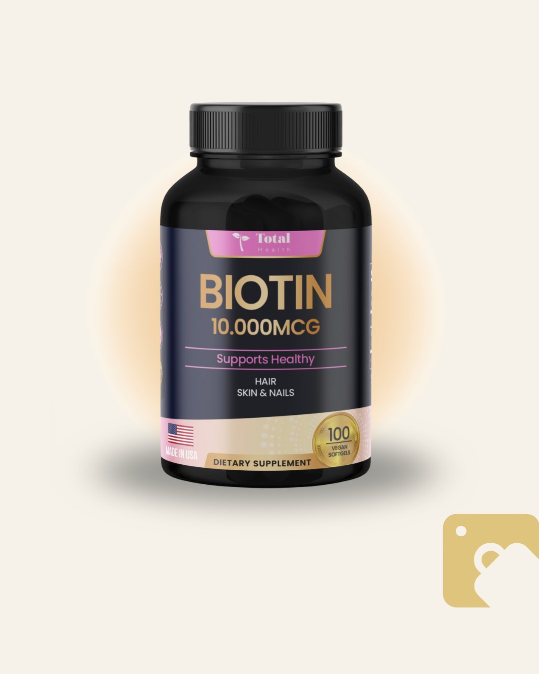 Biotina 10.000mcg total health