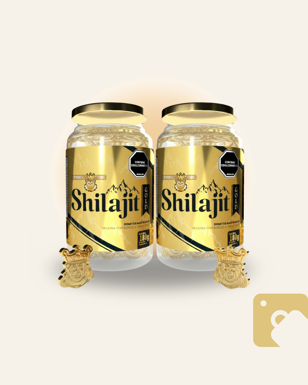 Duo Shilajit Gold Gomas Envase de 60 Und